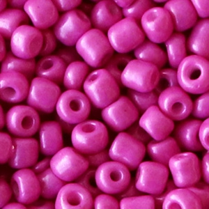 Glass seed beads 4mm garnet pink purple, 20 grams